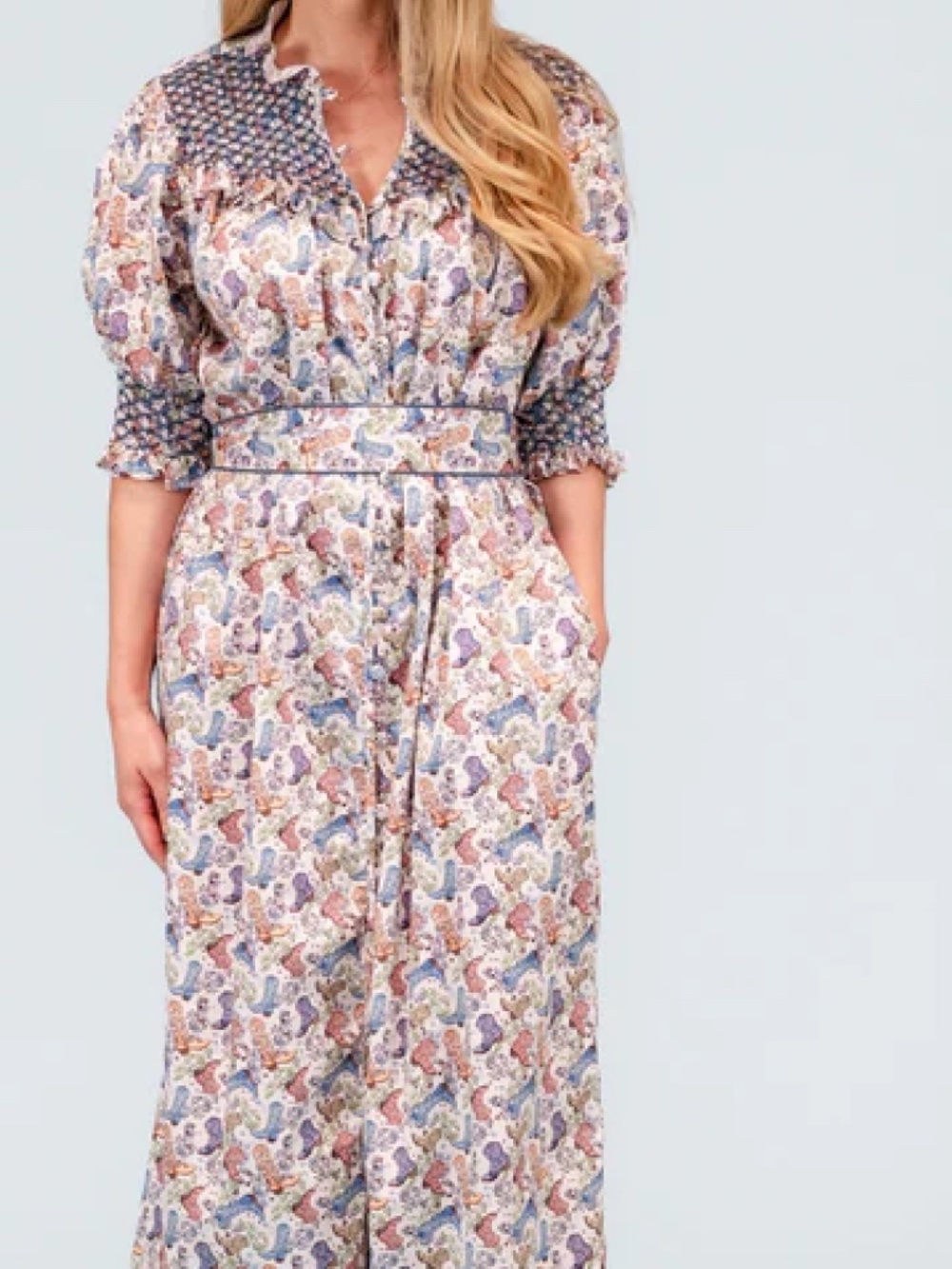 Dondolo Dallas Boots Print Dress